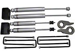 Freedom Offroad 1 to 3-Inch Front Torsion Key Leveling Kit with Shocks (07-10 Silverado 3500 HD)