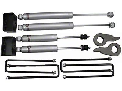 Freedom Offroad 1 to 3-Inch Front Torsion Key Leveling Kit with Shocks (07-10 Sierra 2500 HD)