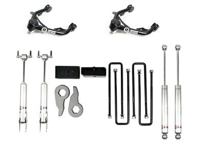 Freedom Offroad 3-Inch Front / 2-Inch Rear Leveling Kit with Control Arms and Shocks (11-19 Silverado 2500 HD)