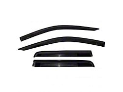 Side Window Deflectors; Smoked (19-23 Silverado 1500 Double Cab)