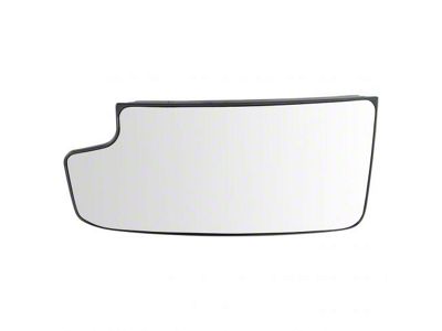 Towing Mirror Lower Glass with Backing Plate; Driver Side (15-17 Silverado 3500 HD)