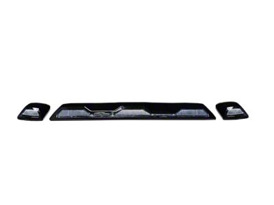 White LED Cab Roof Lights; Clear Lens (20-23 Silverado 2500 HD)