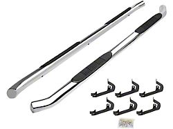3-Inch Nerf Side Step Bars; Stainless Steel (07-18 Silverado 1500 Crew Cab)