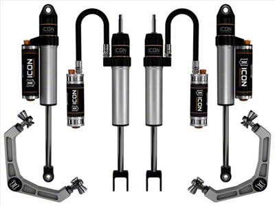 ICON Vehicle Dynamics 0 to 2-Inch Suspension Lift System with Billet Upper Control Arms; Stage 3 (20-23 Silverado 3500 HD)
