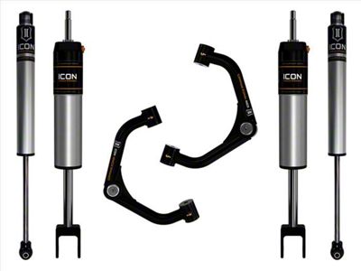 ICON Vehicle Dynamics 0 to 2-Inch Suspension Lift System with Tubular Upper Control Arms; Stage 1 (20-23 Silverado 3500 HD)