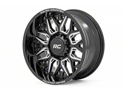 Rough Country One-Piece Series 86 Gloss Black Milled 8-Lug Wheel; 20x10; -19mm Offset (15-19 Sierra 2500 HD)