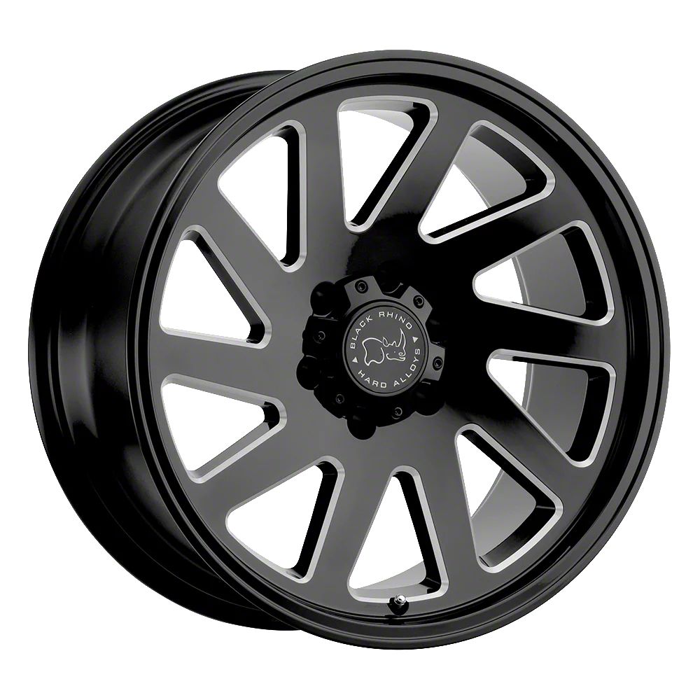 Black Rhino Ram 2500 Thrust Gloss Black Milled 8 Lug Wheel 18x95 18mm Offset 1895thr 1423