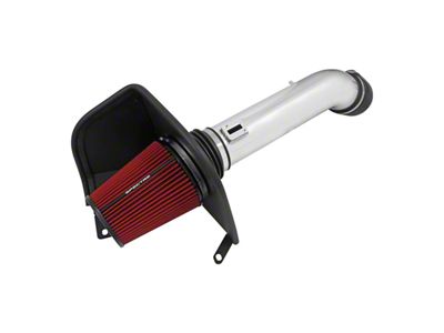 Spectre Performance Cold Air Intake with Red Filter; Polished (16-19 6.0L Silverado 2500 HD)