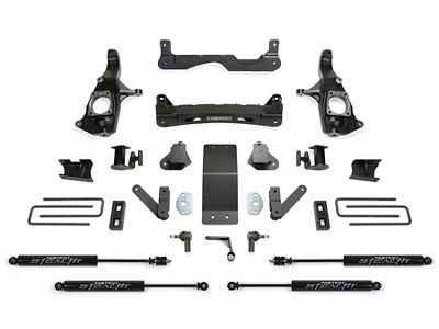 Fabtech 4-Inch Basic Suspension Lift Kit with Stealth Shocks (11-19 Silverado 2500 HD Extended/Double Cab, Crew Cab)