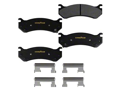 Goodyear Brakes Truck and SUV Carbon Ceramic Brake Pads; Front Pair (99-06 Sierra 1500 w/o Rear Drum Brakes)