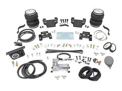 Rough Country Rear Air Spring Kit with Onboard Air Compressor for 0 to 6-Inch Lift; Stock Range (07-10 Silverado 2500 HD)