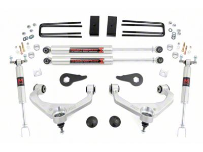Rough Country 3.50-Inch Bolt-On Suspension Lift Kit with M1 Monotube Shocks (11-19 Silverado 2500 HD w/o Factory Overload Springs)