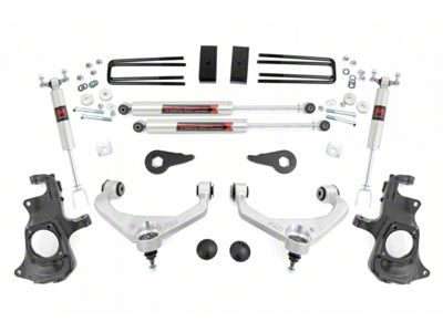 Rough Country 3.50-Inch Knuckle Suspension Lift Kit with M1 Monotube Shocks (11-19 Silverado 2500 HD w/o Factory Overload Springs)