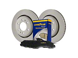 Goodyear Brakes Truck and SUV 8-Lug Brake Rotor and Pad Kit; Rear (07-10 Silverado 2500 HD)