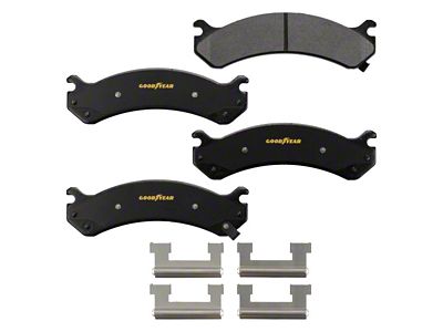 Goodyear Brakes Truck and SUV Carbon Ceramic Brake Pads; Front Pair (07-10 Sierra 2500 HD)