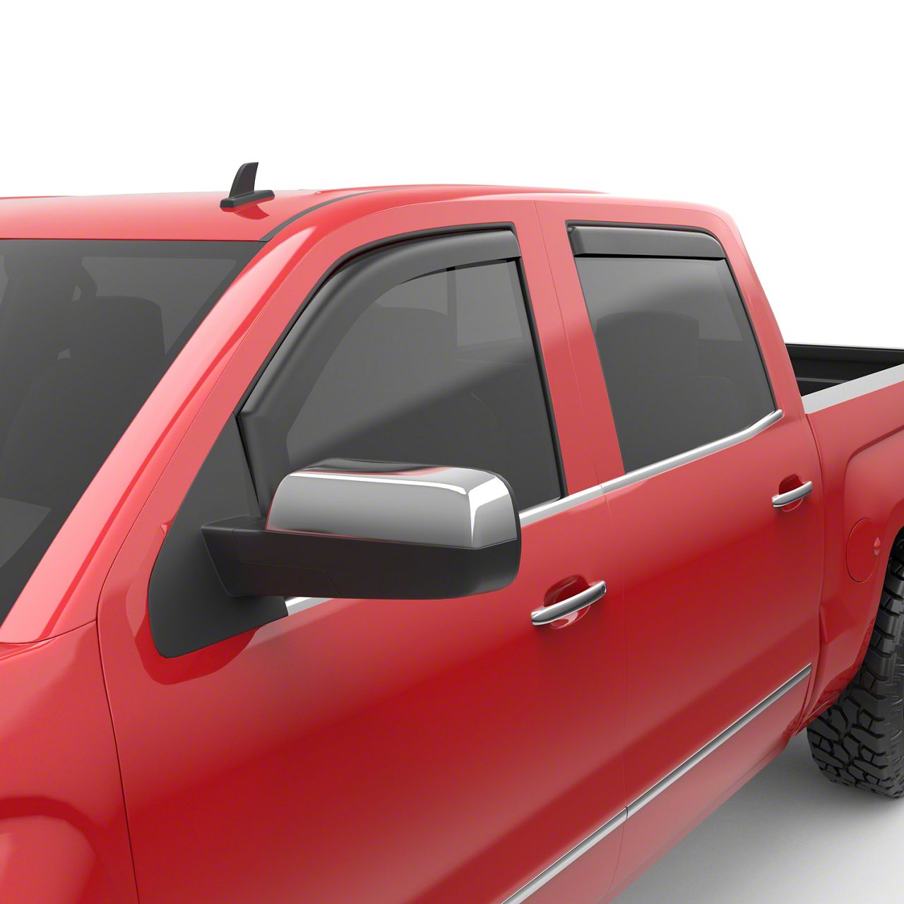 EGR Silverado 1500 InChannel Window Visors; Front and Rear; Matte