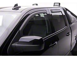 EGR In-Channel Window Visors; Front and Rear; Matte Black (14-18 Silverado 1500 Crew Cab)