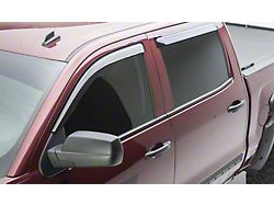 EGR Tape-On Window Visors; Front and Rear; Dark Smoke (15-19 Silverado 3500 HD Crew Cab)
