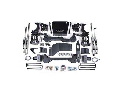 BDS 6.50-Inch High Clearance Suspension Lift Kit with NX2 Shocks (20-23 Silverado 3500 HD SRW)