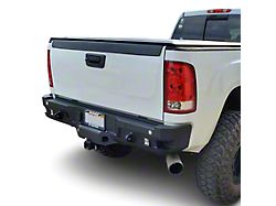 Chassis Unlimited Octane Series Rear Bumper; Pre-Drilled for Backup Sensors; Black Textured (11-14 Sierra 3500 HD)