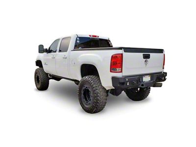 Chassis Unlimited Octane Series Rear Bumper; Pre-Drilled for Backup Sensors; Black Textured (07-10 Sierra 2500 HD)