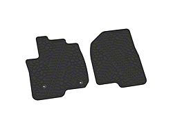 FLEXTREAD Factory Floorpan Fit Tire Tread/Scorched Earth Scene Front Floor Mats; Black (19-23 Silverado 1500 Regular Cab)