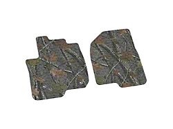 FLEXTREAD Factory Floorpan Fit Tire Tread/Scorched Earth Scene Front Floor Mats; Rugged Woods Camouflage (20-23 Sierra 2500 HD Regular Cab)