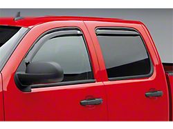EGR In-Channel Window Visors; Front and Rear; Dark Smoke (07-14 Silverado 3500 HD Extended Cab)
