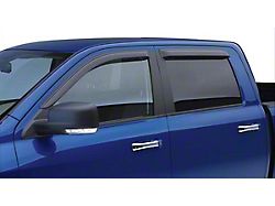 EGR In-Channel Window Visors; Front and Rear; Matte Black (07-14 Sierra 2500 HD Extended Cab)