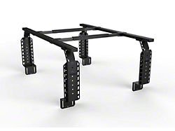 24.50-Inch V2 Truck Bed Rack; Black Bars (07-23 Silverado 1500)
