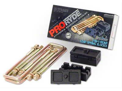 ProRYDE 3-in-1 Adjustable Rear Lift Block Kit (11-23 Sierra 3500 HD SRW)