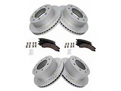 Ceramic Performance Brake Rotor and Pad Kit; Front and Rear (11-19 Sierra 2500 HD)