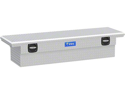 UWS 69-Inch Aluminum Low Profile Secure Lock Crossover Tool Box; Bright (97-23 F-150 Styleside w/ 6-1/2-Foot & 8-Foot Bed)