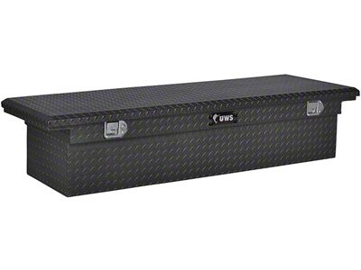 UWS 69-Inch Aluminum Low Profile Crossover Tool Box; Matte Black (97-23 F-150 Styleside w/ 6-1/2-Foot & 8-Foot Bed)