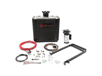 Snow Performance Stage 2.5 Boost Cooler with Tank; Red High Temp Nylon Tubing (07-23 6.6L Duramax Sierra 2500 HD)
