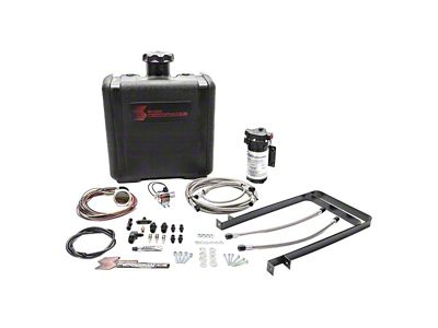 Snow Performance Stage 2.5 Boost Cooler with Tank; Stainless Steel Braided Line (07-23 6.6L Duramax Sierra 2500 HD)