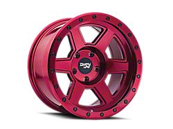 Dirty Life Compound Crimson Candy Red 8-Lug Wheel; 22x11; -25mm Offset (07-10 Sierra 2500 HD)