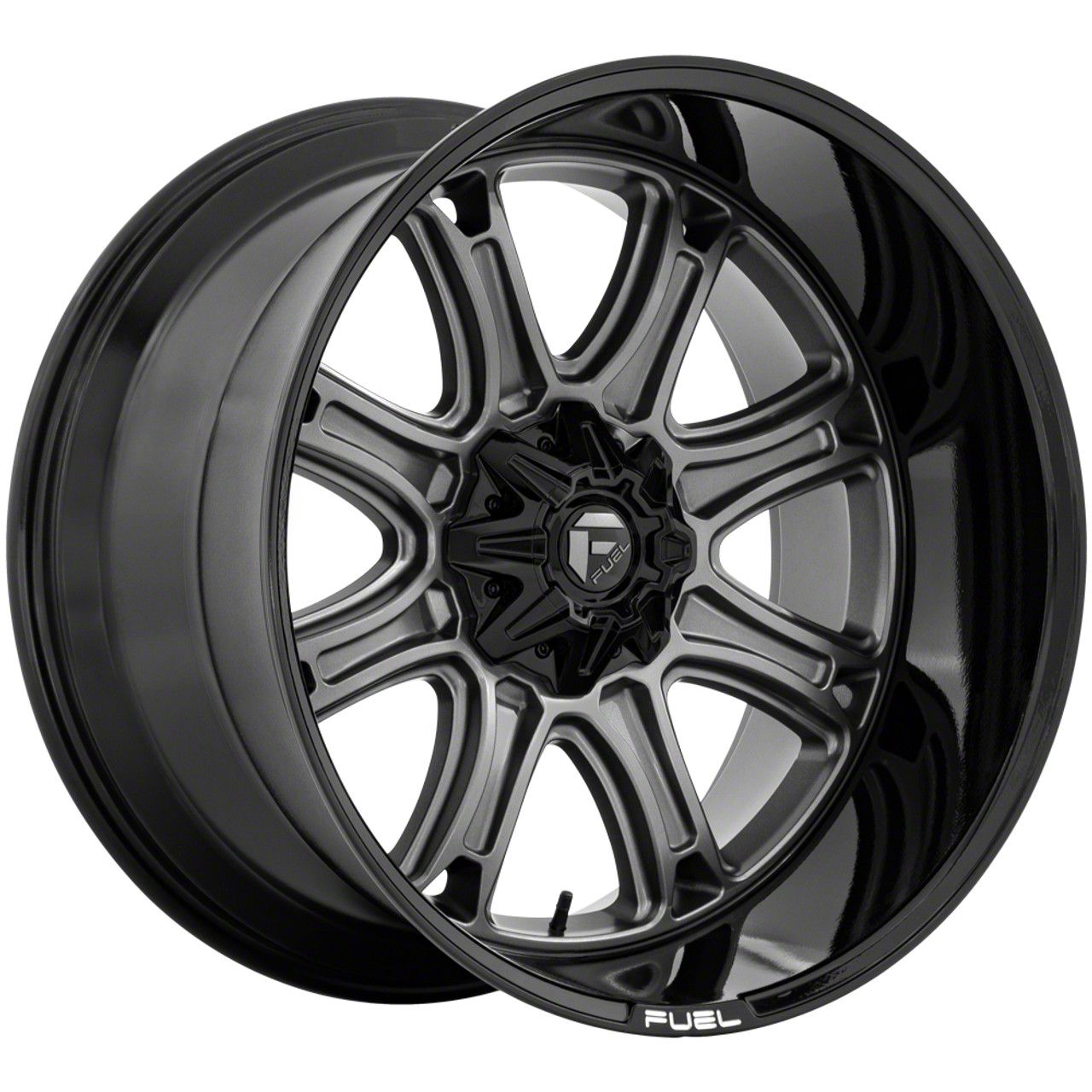 Fuel Wheels Sierra 2500 Darkstar Matte Gunmetal With Black Lip 8-lug 