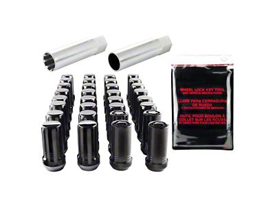 McGard Black Spline Drive 8-Lug Wheel Installation Kit; M14 x 1.5 (07-23 Sierra 2500 HD)