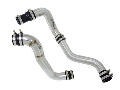 HPS Intercooler Hot and Cold Side Charge Pipes; Polished (13-16 6.6L Duramax Sierra 2500 HD)