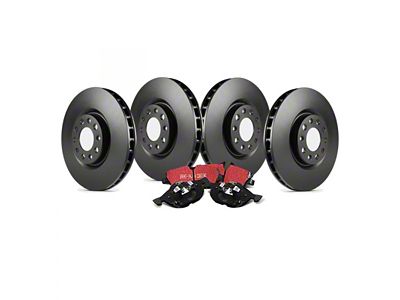 EBC Brakes Stage 20 Ultimax 8-Lug Brake Rotor and Pad Kit; Front and Rear (07-10 Sierra 2500 HD)