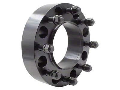 2-Inch Steel Hubcentric 8-Lug Wheel Spacers; Black (11-23 Sierra 2500 HD)
