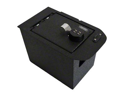 Center Console Safe with 4-Digit Combo Lock; Black (22-24 Silverado 1500)
