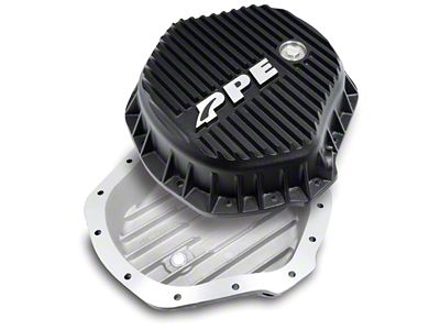 PPE Heavy-Duty Aluminum Rear Differential Cover; Black (03-10 RAM 3500)