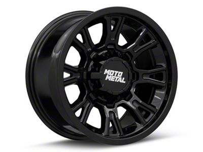Moto Metal Legacy Gloss Black 8-Lug Wheel; 18x9; 1mm Offset (11-14 Silverado 2500 HD)