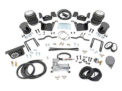 Rough Country Rear Air Spring Kit with Onboard Air Compressor for 0 to 7.50-Inch Lift; 10-1/4 to 11-1/4-Inch Range (11-19 Silverado 2500 HD)