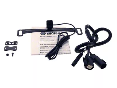 Camera Source Plug and Play Camper Mini Camera Kit; 10-Foot Cable (10-14 Sierra 2500 HD w/ Factory Backup Camera)