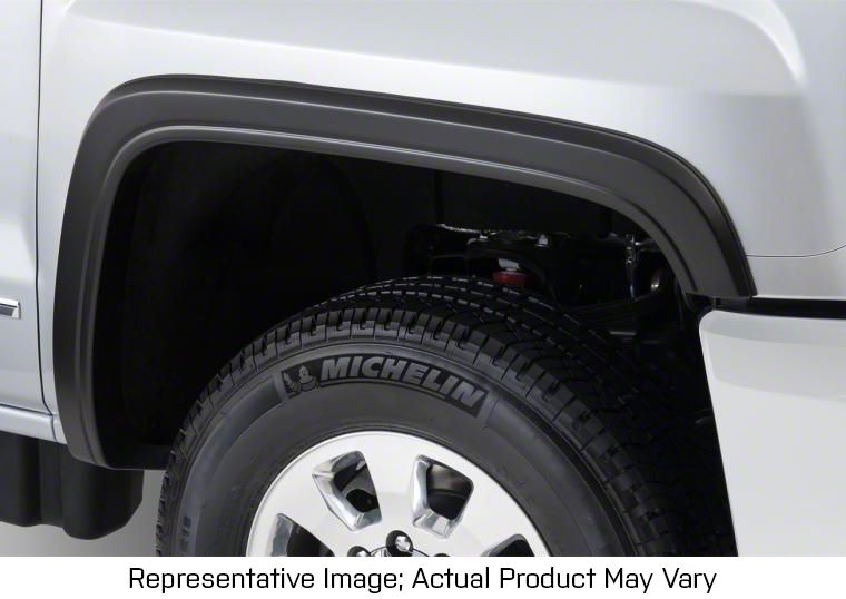 Bushwacker OE Style Fender Flares; Front; Matte Black (07-14 Sierra 2500 HD)