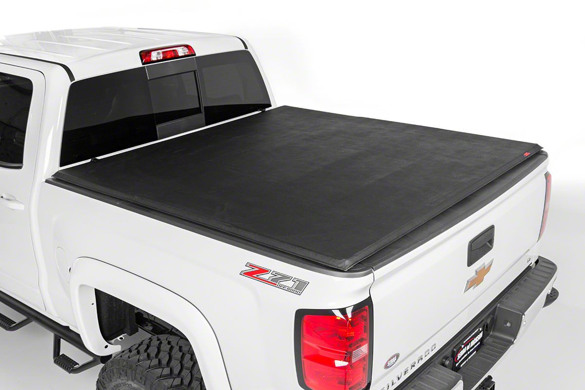 Rough Country Sierra 1500 Soft Tri-Fold Tonneau Cover 41207650 (07-14 ...