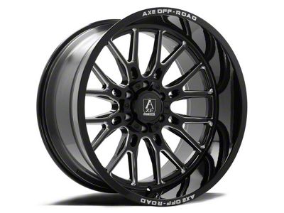 Axe Wheels Atlas Gloss Black Milled 8-Lug Wheel; 20x10; -19mm Offset (20-23 Sierra 2500 HD)